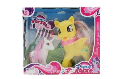 PONY W/LIGHT & MUSIC & ACCESSORIES(INCLUDED BUTTON CELL) 2COLOR - HP1048855