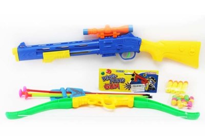 SOFT SHOOTING GUN & BOW AND ARROW 2COLOR - HP1048871