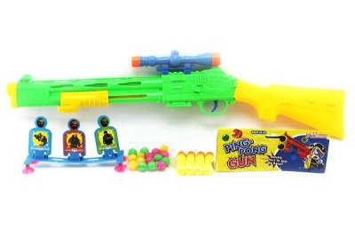 SOFT SHOOTING GUN 2 COLOURS ASST - HP1048872