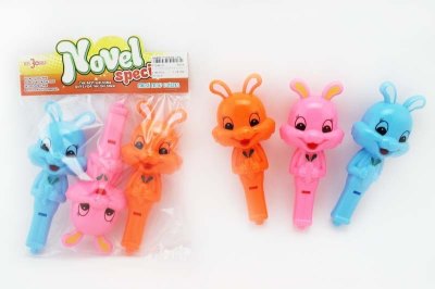 3PCS RATTLE W/WHISTLE 3COLOR - HP1049123