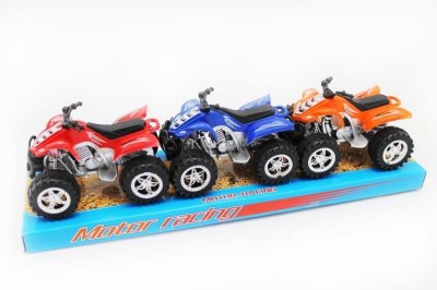 3PCS PULL BACK BEACH MOTORCYCLE RED/BLUE/YELLOW  - HP1049168
