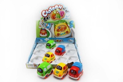FREE WAY CAR & LIGHT & MUSIC 12PCS DISPLAY BOX YELLOW/RED/GREEN/BLUE - HP1049176