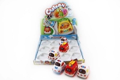 FREE WAY CAR & LIGHT & MUSIC 12PCS DISPLAY BOX YELLOW/RED/GREEN/BLUE - HP1049177