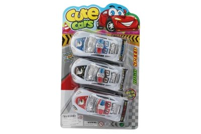 3PXS PULL BACK POLICE CAR RED/BLACK/BLUE - HP1049318