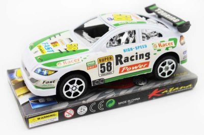 PULL BACK RACING CAR GREEN/RED/BLUE - HP1049342