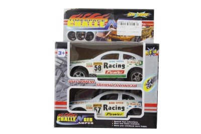 2PCS PULL BACK RACING CAR GREEN/RED/BLUE - HP1049347