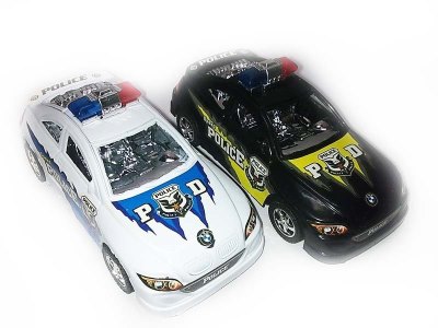 PULL BACK POLICE CAR BLACK/WHITE - HP1049353