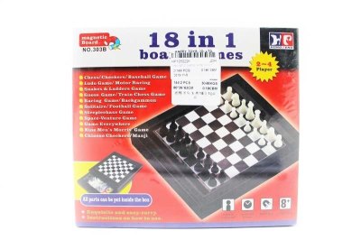 MAGNETIC CHESS GAME 18 IN 1 - HP1050291