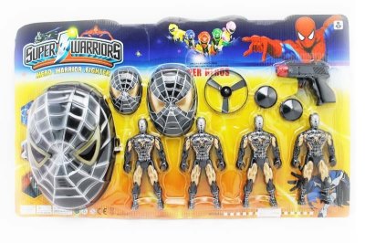 4PCS SPIDERMAN W/LIGHT&TOP MASK  - HP1050436