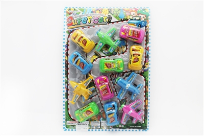PULL BACK CAR&PLANE 8PCS - HP1050953