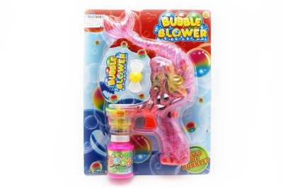 B/O BUBBLE GUN  (TRANSPARENT) PINK/BLUE - HP1051190