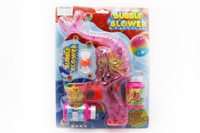 B/O BUBBLE GUN  (TRANSPARENT) PINK/BLUE - HP1051191
