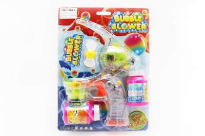 B/O BUBBLE GUN  (TRANSPARENT) PINK/BLUE - HP1051197