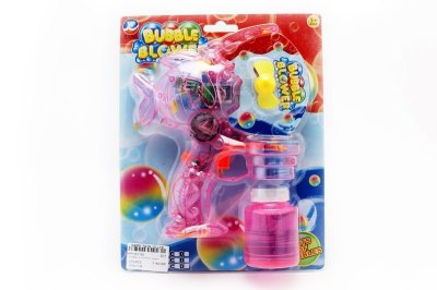 B/O BUBBLE GUN  (TRANSPARENT) PINK/BLUE - HP1051198