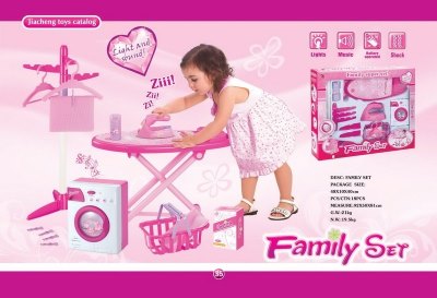 WASHING MACHINE W/LIGHT & MUSIC,IRON & SHAKE & FURNITURE - HP1051230
