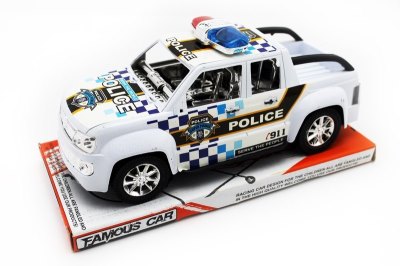 FRICTION POLICE CAR WHITE/BLACK - HP1051535