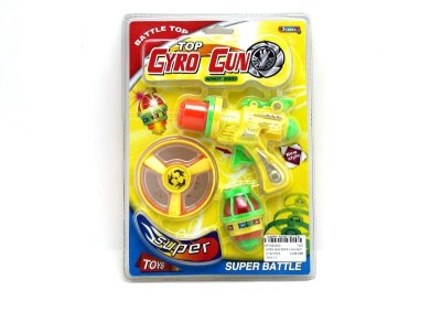 BOUNCING GYRO GUN SERIES W/LIGHT & FLYING SAUCER - HP1052503