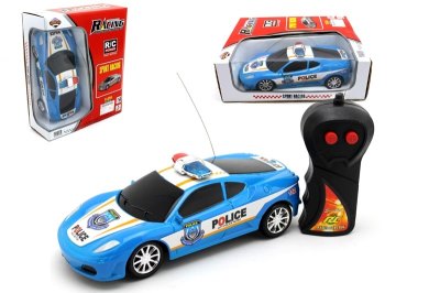 1:24 2通遥控警车 蓝银2色混装 - HP1052540