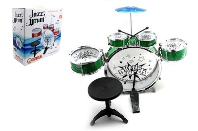 JAZZ DRUM W/CHAIR & PLATING RED/GREEN - HP1052582