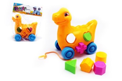 DINOSAUR BLOCKS W/STRING 2COLOR - HP1052596