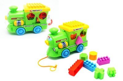 TRAIN BLOCKS W/STRING 2COLOR - HP1052607