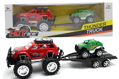 FRICTION TRUCK W/CAR RED/GREEN - HP1052637