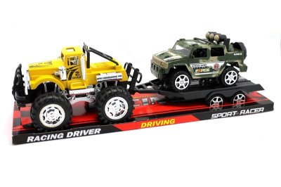 FRICTION TRUCK W/CAR BLUE/YELLOW/GREEN - HP1052647