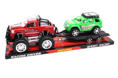 FRICTION TRUCK W/CAR RED/GREEN - HP1052650