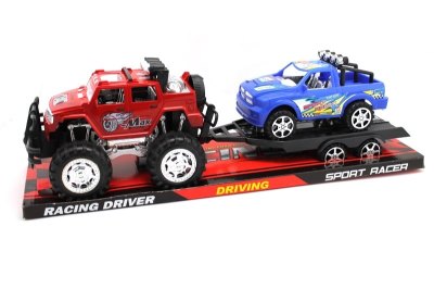 FRICTION TRUCK W/CAR RED/GREEN - HP1052651