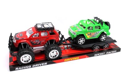 FRICTION TRUCK W/CAR RED/GREEN - HP1052656