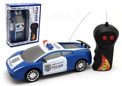 1:24 2通兰博基尼遥控警车 蓝黑2色混装 - HP1052713