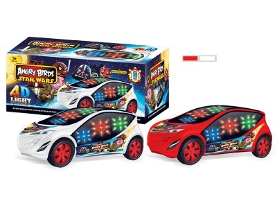 电动万向车带3D音乐灯光(愤怒的小鸟) 2色混装 - HP1052809