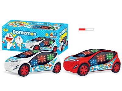 电动万向车带3D音乐灯光(机器猫) 2色混装 - HP1052811