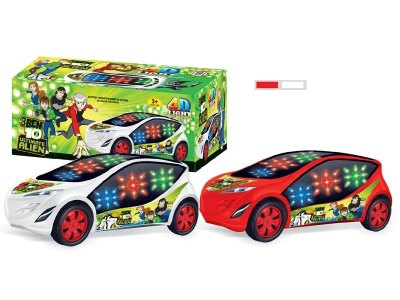 电动万向车带4D音乐灯光(BEN10) 2色混装 - HP1052816