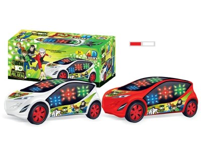 电动万向车带3D音乐灯光(BEN10) 2色混装 - HP1052817