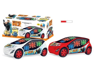 电动万向车带3D音乐灯光(神偷奶爸) 2色混装 - HP1052821
