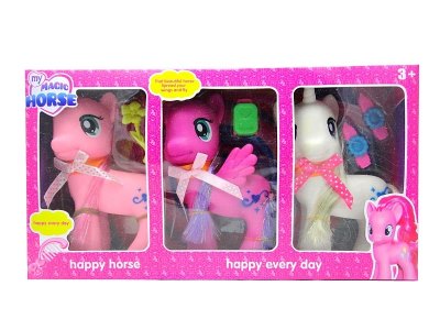 PONY W/ ACCESSORIES & LIGHT & MUSIC (INCLUEDE BUTTONCELL) - HP1052859