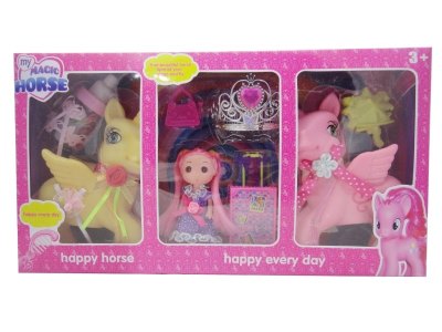 PONY W/ ACCESSORIES & LIGHT & MUSIC (INCLUEDE BUTTONCELL) - HP1052860