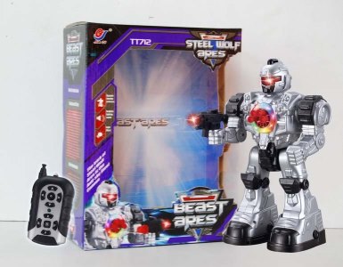 R/C ROBOT W/SHOOTING BULLET & LIGHT & SOUND - HP1053327