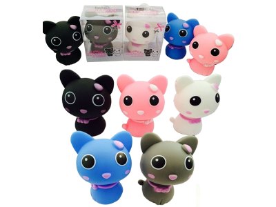 VINYL CAT W/SHAKING HEAD 5ASST - HP1053799