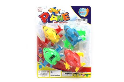 4PCS PULL BACK PLANE RED/BLUE/YELLOW/GREEN 4ASST - HP1053974
