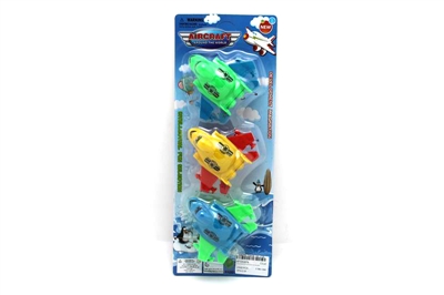 3PCS PULL BACK PLANE RED/BLUE/YELLOW/GREEN 4ASST - HP1053976