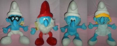 25CM PLUSH SMURF 4ASST - HP1054514