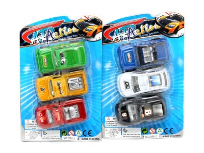 PULL BACK CAR 3PCS 2ASST - HP1054840