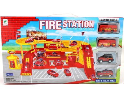 PARKING SET W/METAL FIRE CAR  - HP1054841