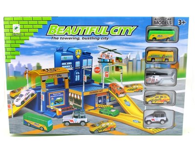 FREE WAY DIE CAST CITY PARKING LOT SET - HP1054844