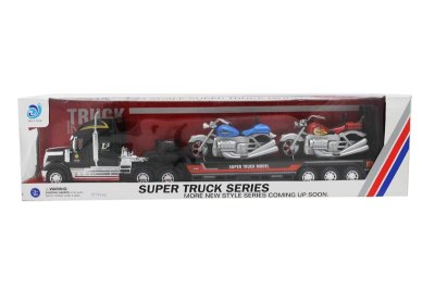 FRICTION TRUCK W/2 MOTOCYCLE BLUE/BLACK/RED - HP1054928