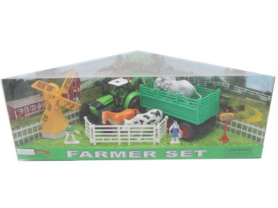 FRICTION FARMER CAR  RED/GREEN - HP1054973
