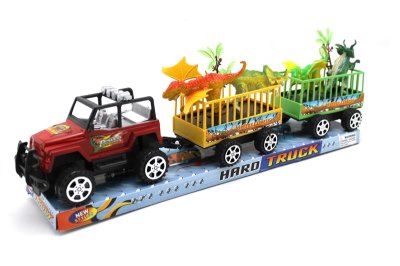 FRICTION TRUCK W/DINOSAUR GREEN/RED/BLUE - HP1055050