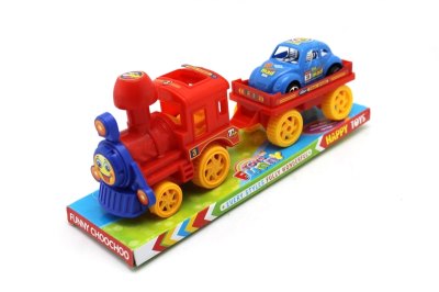 FRICTION CARTOON TRAIN  RED/YELLOW/BLUE  - HP1055213